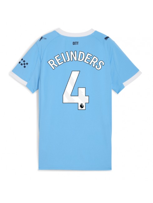 Manchester City Tijjani Reijnders #4 Heimtrikot für Frauen 2025-26 Kurzarm Manchester City Tijjani Reijnders #4 Heimtrikot für Frauen 2025-26 Kurzarm